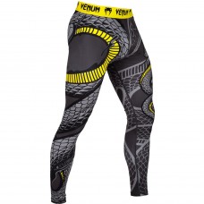 Компресійні штани Venum Snaker Spats Black Yellow